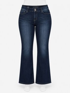 20 Long 35" Lane Bryant Dark Indigo Bootcut Jeans New